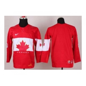 youth nhl jerseys team canada blank red[2014 winter olympics]