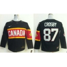 youth nhl jerseys team canada olympic #87 crosby black[2014 new]