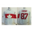 youth nhl jerseys team canada olympic #87 crosby white[2014 new]