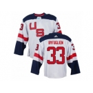 Men Adidas Team USA #33 Dustin Byfuglien White 2016 World Cup Ice Hockey Jersey