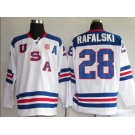 nhl team usa #28 pafal ski 2010 olympic white