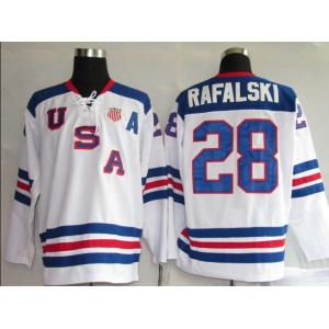 nhl team usa #28 pafal ski 2010 olympic white