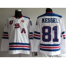 nhl team usa #81 kessel 2010 olympic white