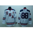 nhl team usa #88 kane 2010 olympic white