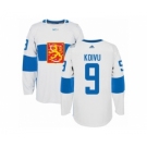 Men's Adidas Team Finland #9 Mikko Koivu Premier White Home 2016 World Cup of Hockey Jersey