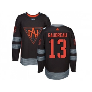 Team North America #13 Johnny Gaudreau Black 2016 World Cup Stitched NHL Jersey