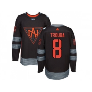 Team North America #8 Jacob Trouba Black 2016 World Cup Stitched NHL Jersey