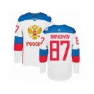 Men's Adidas Team Russia #87 Vadim Shipachyov Premier White Home 2016 World Cup of Hockey Jersey