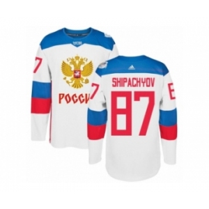 Men's Adidas Team Russia #87 Vadim Shipachyov Premier White Home 2016 World Cup of Hockey Jersey