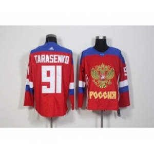 Team Russia #91 Vladimir Tarasenko Red 2016 World Cup Stitched NHL Jersey