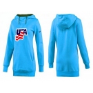 NHL Women Team USA Olympic Logo Pullover Hoodie 28