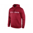 Atlanta Falcons Nike Red KO Wordmark Performance Hoodie