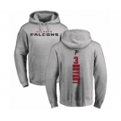 Football Atlanta Falcons #3 Matt Bryant Ash Backer Pullover Hoodie