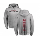 Football Atlanta Falcons #44 Vic Beasley Ash Backer Pullover Hoodie