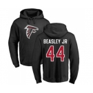 Football Atlanta Falcons #44 Vic Beasley Black Name & Number Logo Pullover Hoodie