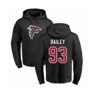 Football Atlanta Falcons #93 Allen Bailey Black Name & Number Logo Pullover Hoodie