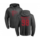 Football Atlanta Falcons #98 Takkarist McKinley Ash One Color Pullover Hoodie