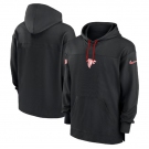 Men's Atlanta Falcons Black Performance Pullover Hoodie