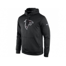 Men's Atlanta Falcons Nike Black Practice Performance Pullover Hoodie