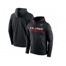 Men's Atlanta Falcons Nike Black Sideline Circuit Pullover Performance Hoodie