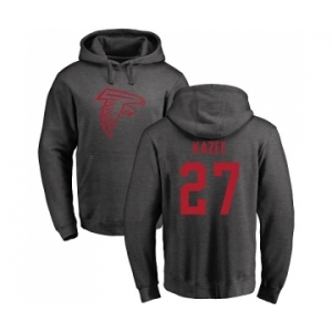 NFL Nike Atlanta Falcons #27 Damontae Kazee Ash One Color Pullover Hoodie