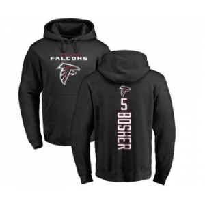 NFL Nike Atlanta Falcons #5 Matt Bosher Black Backer Pullover Hoodie