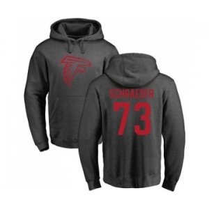 NFL Nike Atlanta Falcons #73 Ryan Schraeder Ash One Color Pullover Hoodie