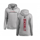 Football Women's Atlanta Falcons #98 Takkarist McKinley Ash Backer Pullover Hoodie