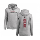 NFL Women's Nike Atlanta Falcons #20 Isaiah Oliver Ash Backer Pullover Hoodie