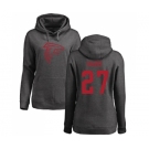 NFL Women's Nike Atlanta Falcons #27 Damontae Kazee Ash One Color Pullover Hoodie