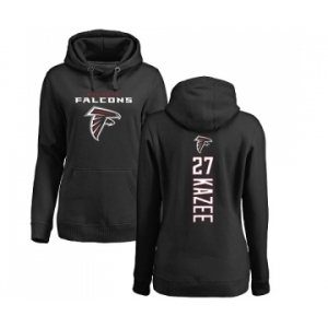 NFL Women's Nike Atlanta Falcons #27 Damontae Kazee Black Backer Pullover Hoodie