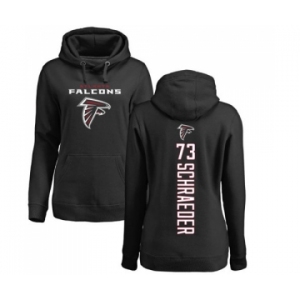 NFL Women's Nike Atlanta Falcons #73 Ryan Schraeder Black Backer Pullover Hoodie