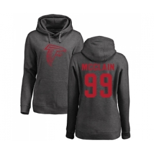 NFL Women's Nike Atlanta Falcons #99 Terrell McClain Ash One Color Pullover Hoodie