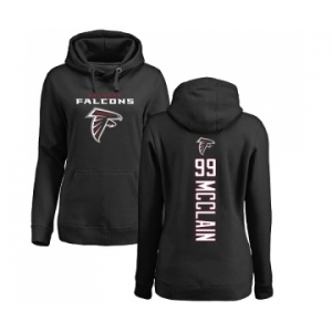 NFL Women's Nike Atlanta Falcons #99 Terrell McClain Black Backer Pullover Hoodie