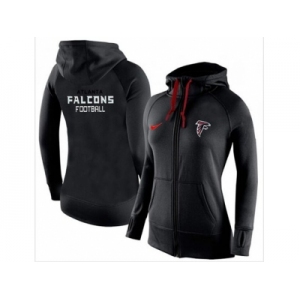 Women Nike Atlanta Falcons Full-Zip Performance Hoodie Black