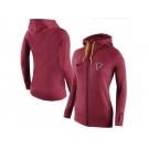 Women Nike Atlanta Falcons Full-Zip Performance Hoodie Red