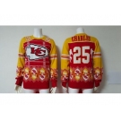 Nike Kansas City Chiefs #25 Jamaal Charles red Men's Ugly Sweater