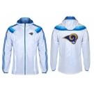 NFL St. Louis Rams dust coat trench coat windbreaker 11