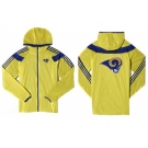 NFL St. Louis Rams dust coat trench coat windbreaker 2