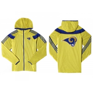 NFL St. Louis Rams dust coat trench coat windbreaker 2