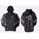 NFL St. Louis Rams dust coat trench coat windbreaker 7