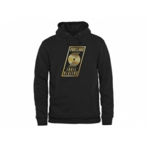 Portland Trail Blazers Gold Collection Pullover Hoodie Black