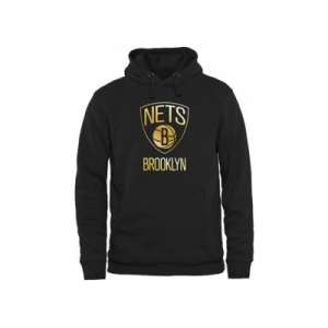 Brooklyn Nets Gold Collection Pullover Hoodie Black