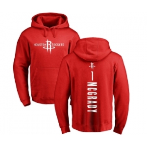 NBA Nike Houston Rockets #1 Tracy McGrady Red Backer Pullover Hoodie