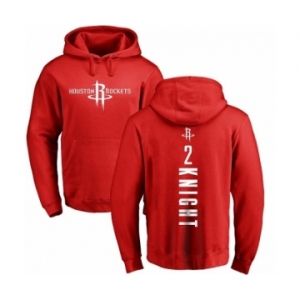 NBA Nike Houston Rockets #2 Brandon Knight Red Backer Pullover Hoodie