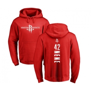 NBA Nike Houston Rockets #42 Nene Red Backer Pullover Hoodie
