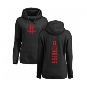 NBA Women's Nike Houston Rockets #0 Marquese Chriss Black One Color Backer Pullover Hoodie
