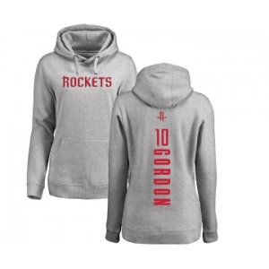 NBA Women's Nike Houston Rockets #10 Eric Gordon Ash Backer Pullover Hoodie