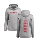 NBA Women's Nike Houston Rockets #13 James Harden Ash Backer Pullover Hoodie