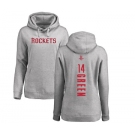 NBA Women's Nike Houston Rockets #14 Gerald Green Ash Backer Pullover Hoodie